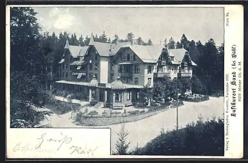 AK Sand bei Bühl, Blick auf das Kurhotel