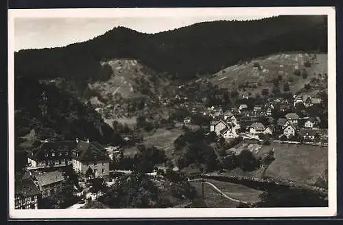 AK Forbach, Blick vom Kranken- und Genesungsheim auf den Ort