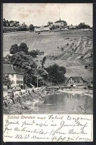 AK Eberstein i. Murgtal, Schloss Eberstein vom Ort aus