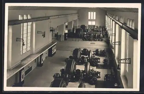 AK Forbach /Schwarzwald, Murg-Schwarzenbachwerk, Krafthaus, Innenansicht