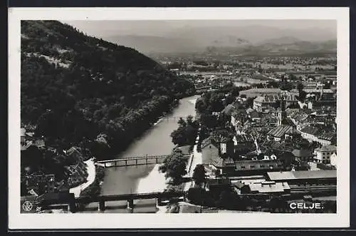 AK Celje, Teilansicht mit Flusspartie