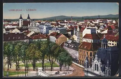 AK Ljubljana, Blick über die Dächer