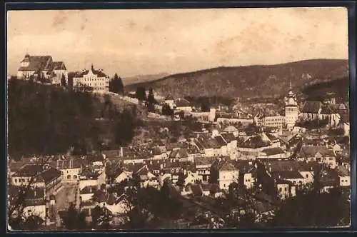 AK Sighisoara, Teilansicht aus der Vogelschau