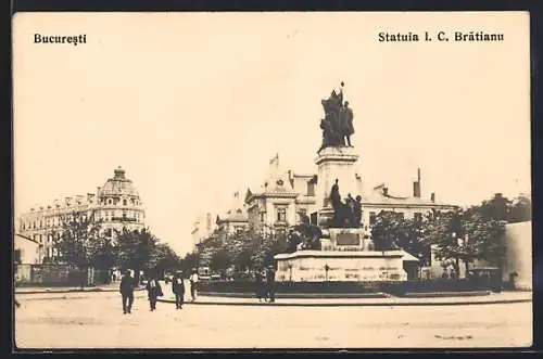 AK Bucuresti, Statuia I. C. Bratianu