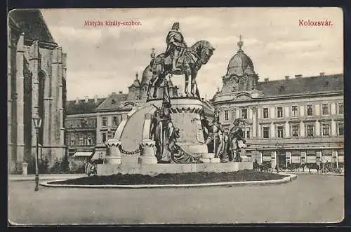 AK Kolozsvár, Mátyás király-szobor