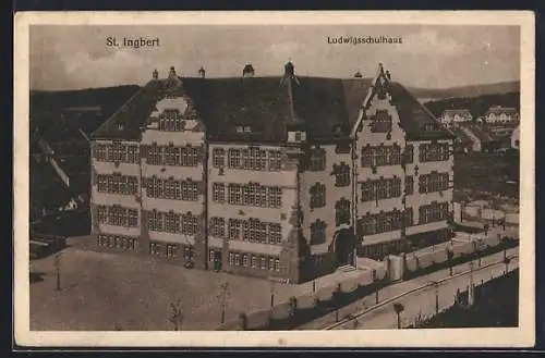 AK St. Ingbert, Ludwigsschulhaus aus der Vogelschau