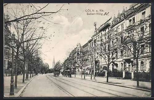 AK Köln-Neustadt, Salier-Ring mit Kutsche