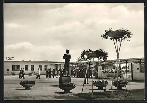 AK Erfurt, I. Internationale Gartenbauausstellung 1961, Haupteingang