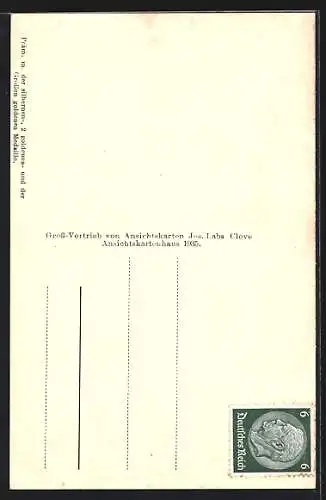 AK Bad Cleve, Springbrunnen am Amphitheater