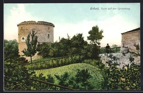 AK Erfurt, Turm auf der Cyriaxburg