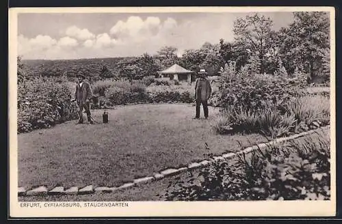 AK Erfurt, Staudengarten an der Cyriaksburg