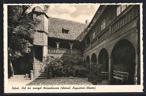 AK Erfurt, Hof des evangel. Waisenhauses