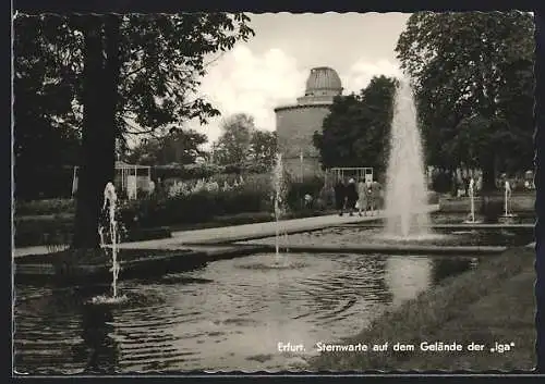 AK Erfurt, Sternwarte auf dem Gelände der iga 1964