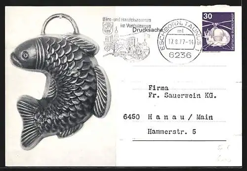 AK Grafrath, Messekarte der Firma Matrau KG, schmiedeeiserne Produkte