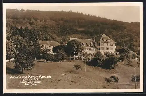 AK Ramsach, Ortsansicht am Berg