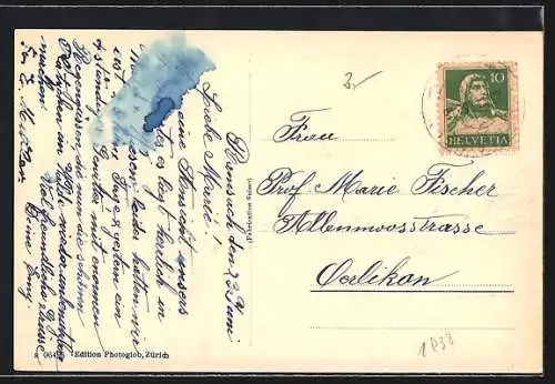 AK Ramsach, Ortsansicht am Berg