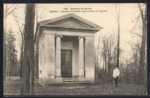 AK Épone /Mantes, Pavillon de David, dans le Parc du Chateau