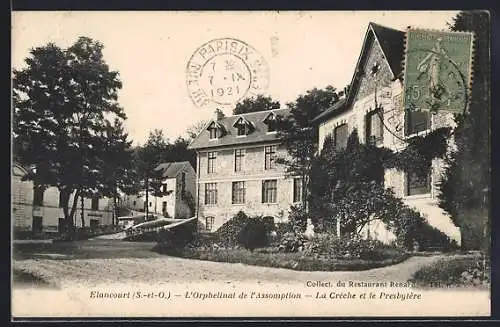 AK Elancourt /S.-et-O., L`Orphelinat de l`Assomption, La Crèche et le Presbytère