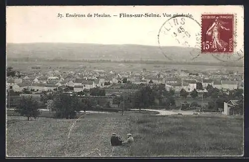 AK Flins-sur-Seine, Vue générale