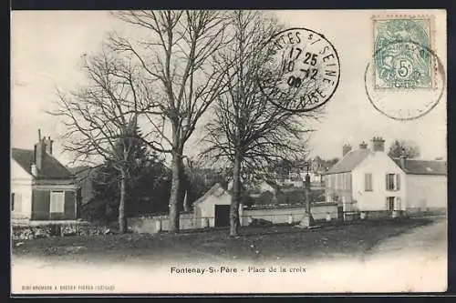 AK Fontenay-St-Père, Place de la croix