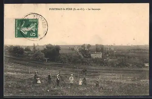 AK Fontenay-St-Père /S.-et-O., Le Saussaye