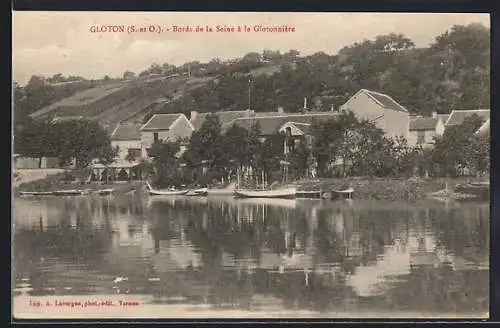 AK Gloton /S.-et-O., Bords de la Seine à la Glotonnière