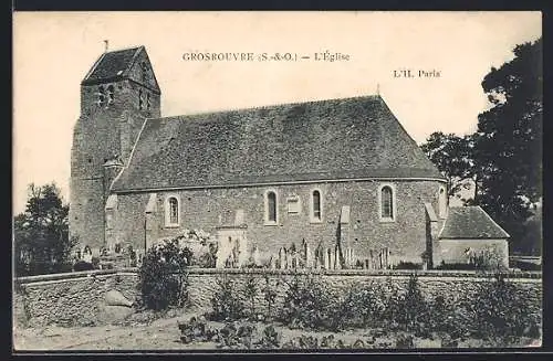 AK Grosrouvre /S.-et-O., L`Église