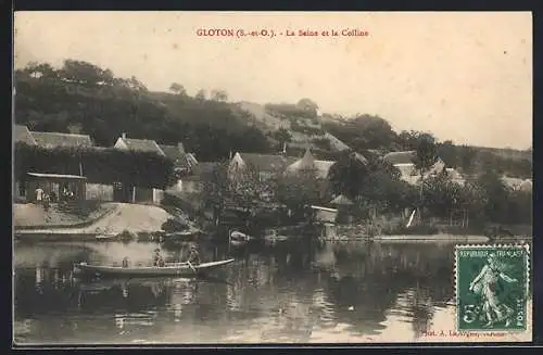 AK Gloton, La Seine et la Colline