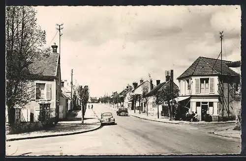 AK Gazeran /S.-et-O., Le Buissonnet, la route de Chartres au Carrefour