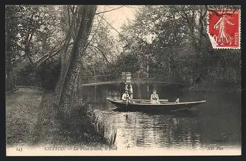 AK Chatou, La Pièce d`Eau et le Pont