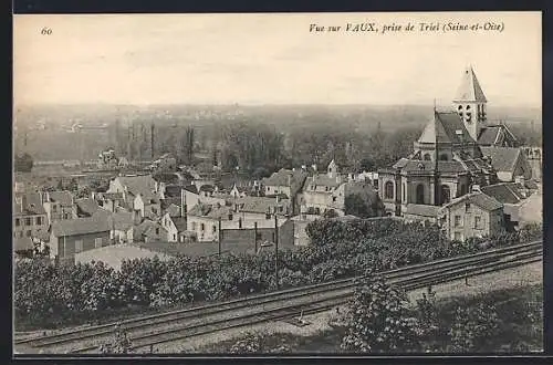 AK Vaux /Seine-et-Oise, Vue prise de Triel