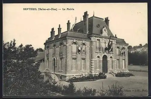 AK Septeul /Seine-et-Oise, La Mairie