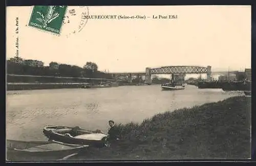 AK Maurecourt /Seine-et-Oise, Le Pont Effel