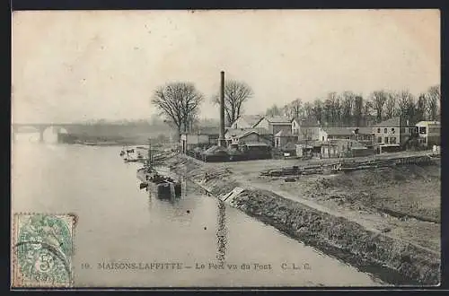 AK Maisons-Laffitte, Le Port vu du Pont