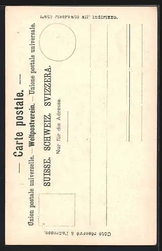 AK Junge Frau in Basler Tracht