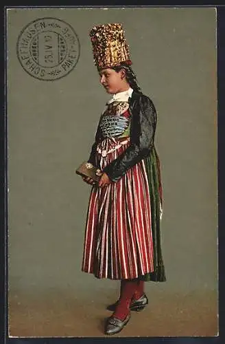 AK Schaffhausen, Braut in Tracht