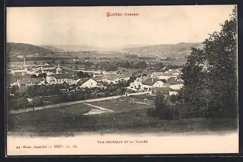 AK Eloyes /Vosges, Vue générale et la Vallée