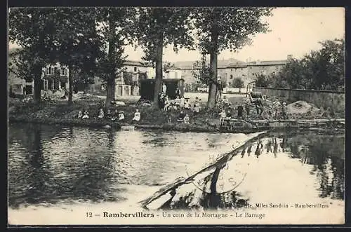 AK Rambervillers, Un coin de la Mortagne, le Barrage