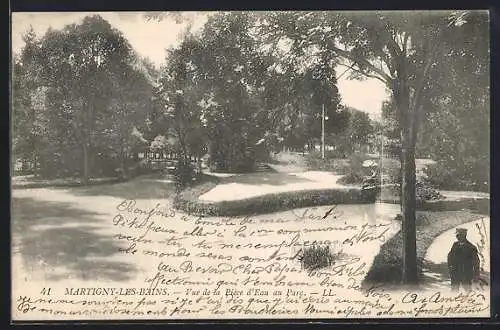 AK Martigny-les-Bains, Vue de la Pièce d`Eau au Parc