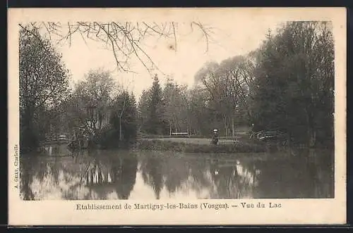 AK Martigny-les-Bains, Vue du Lac