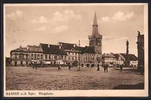 AK Kaaden a. d. Eger, Ringplatz