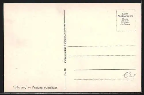 AK Würzburg, Festung Michelstor