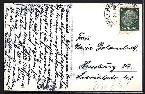 AK Bad Kissingen, Blick vom Stationsberg