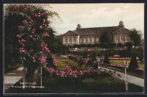 AK Bad Kissingen, Rosengarten mit Regentenbau