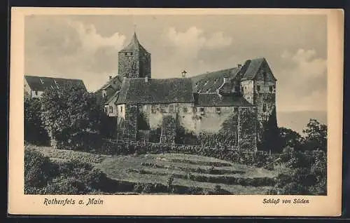 AK Rothenfels a. Main, Schloss von Süden
