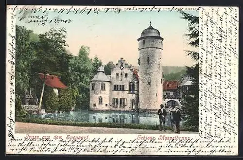 AK Mespelbrunn /Spessart, Schloss Mespelbrunn