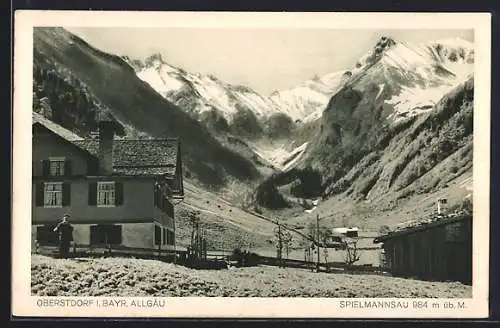 AK Oberstdorf i. Bayr. Allgäu, Spielmannsau