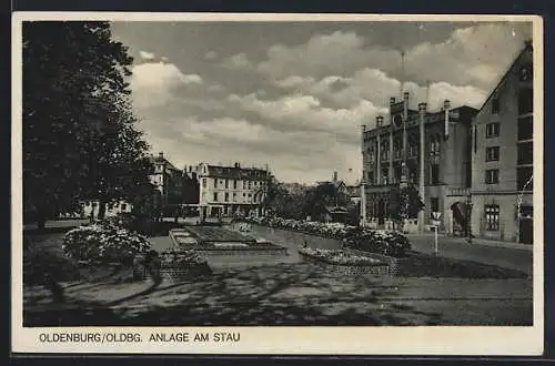 AK Oldenburg /Oldbg., Anlage am Stau