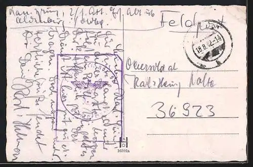 AK Oldenburg i. O., Anlagen am Stau, mit Satatue