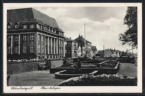 AK Oldenburg i. O., Partie an den Stau-Anlagen